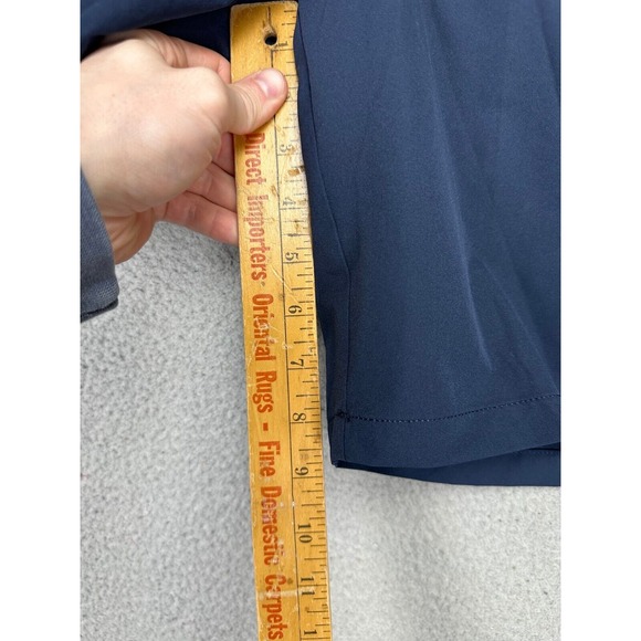 J Crew Khaki Shorts Mens 30X9 Navy Blue 100% Cotton Flat Front Casual Pocket NEW - Picture 9 of 10